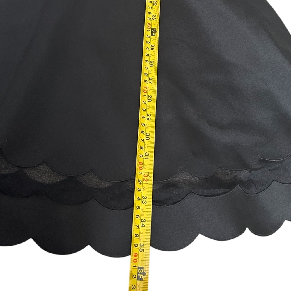 TED BAKER Sharlot Paneled Scallop Dress Black Size 0 (fits XS–S) - Picture 12 of 15